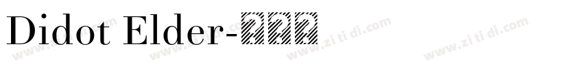 Didot Elder字体转换